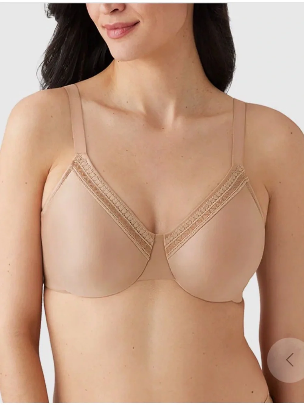 Wacoal NWT Nude Beige Full Coverage Support Bra 38J - Picture 1 of 7